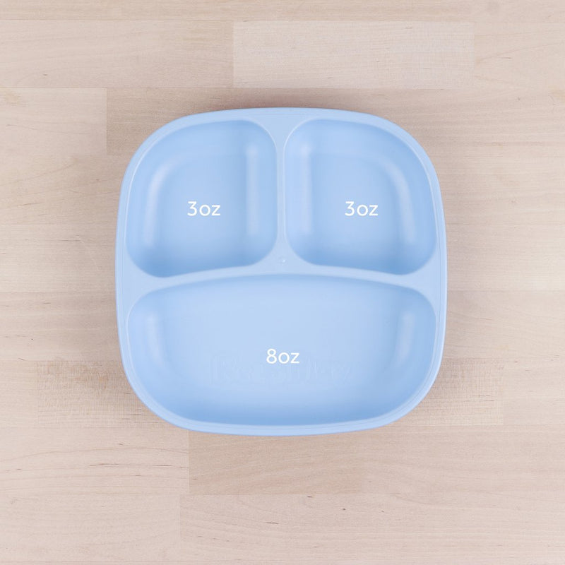 Re-Play Recycled Dinnerware Divided Plate Ice Blue Divided Plate