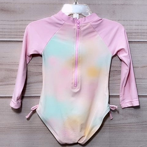 Brand Unknown Girls Rashguard Baby: 18-24m
