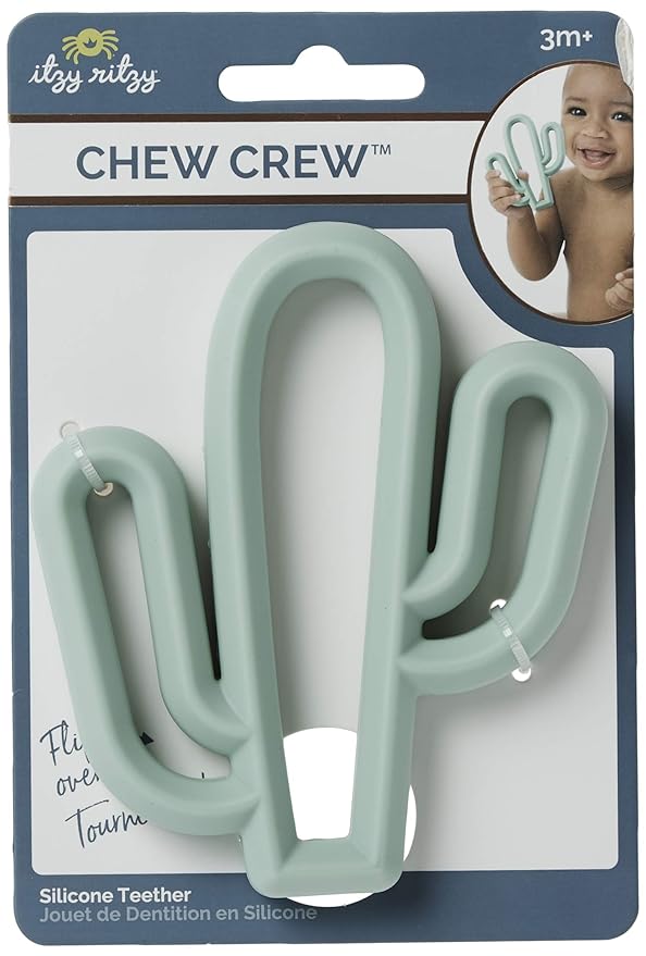 Itzy Ritzy - Chew Crew Teether--Cactus
