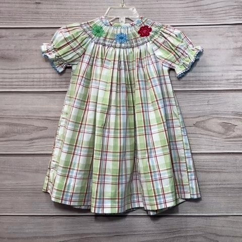 Smocked Giraffe Girls Dress Baby: 12-18m