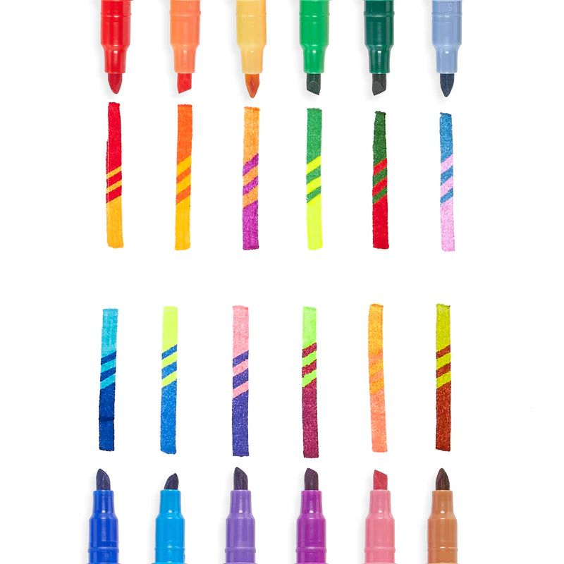 Ooly - Switch-eroo! Color changing markers--Set of 12