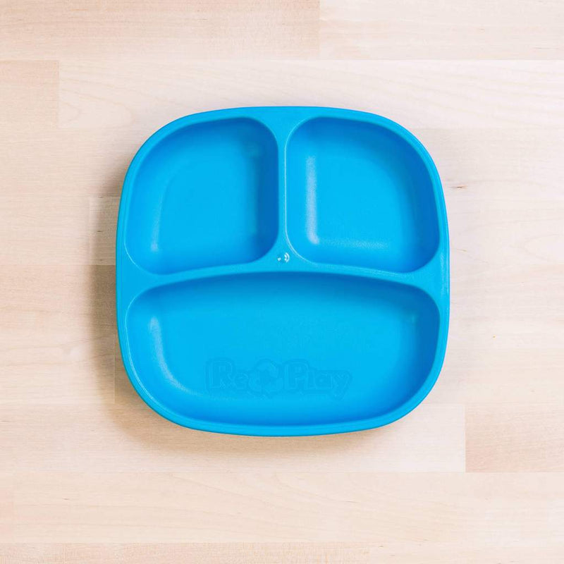 Re-Play Recycled Dinnerware Divided Plate Sky Blue Divided Plate