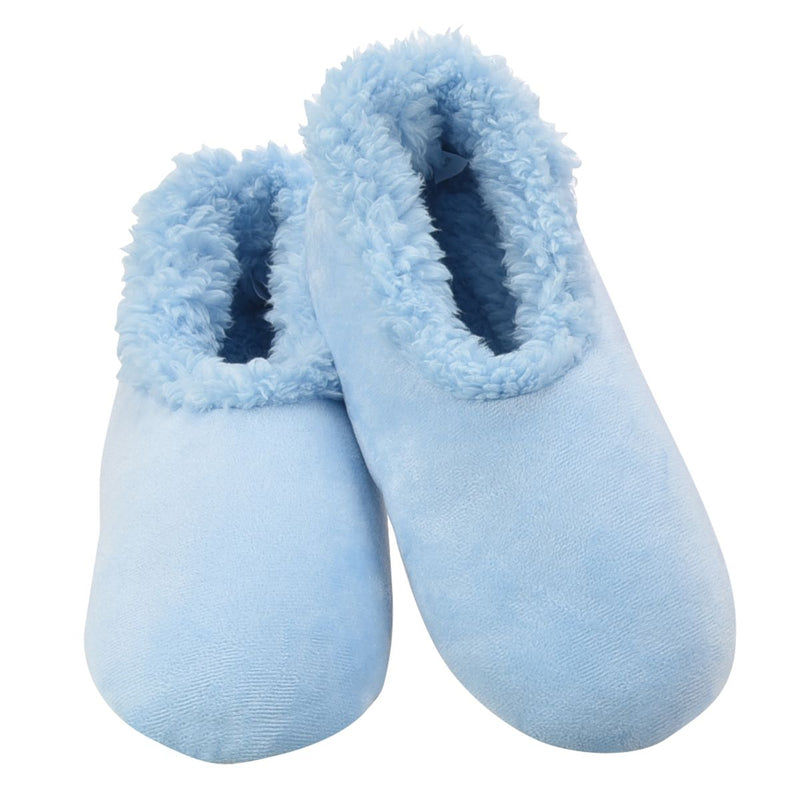 Snoozies Slippers Super Soft Plush Slippers Blue