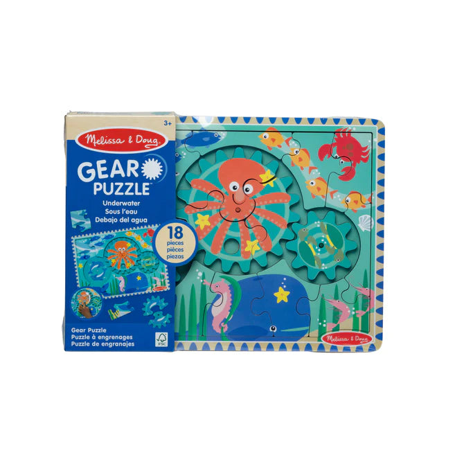 Melissa and Doug - Underwater Wooden Gear Puzzle