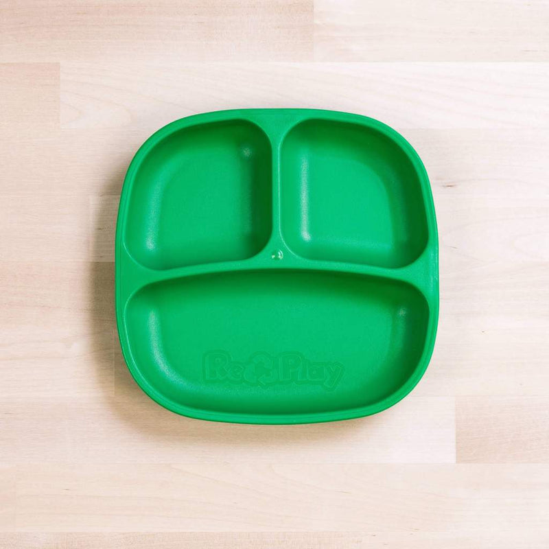 Re-Play Recycled Dinnerware Divided Plate Green Divided Plate