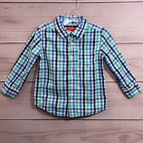 Joe Fresh Boys Long Sleeve Shirt Size: 03