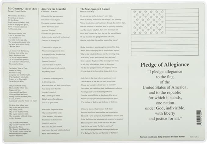 Painless Learning - US Flag Placemat