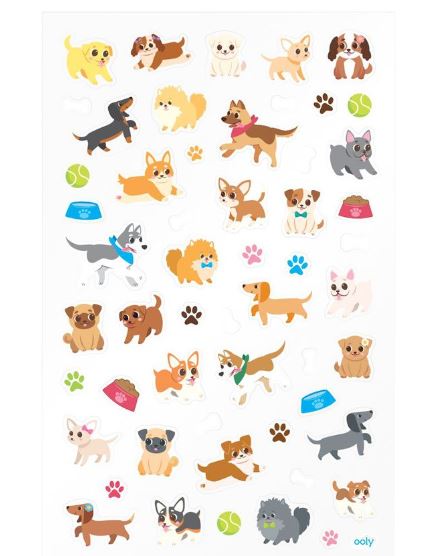Ooly Itsy Bitsy Stickers --Puppy Love