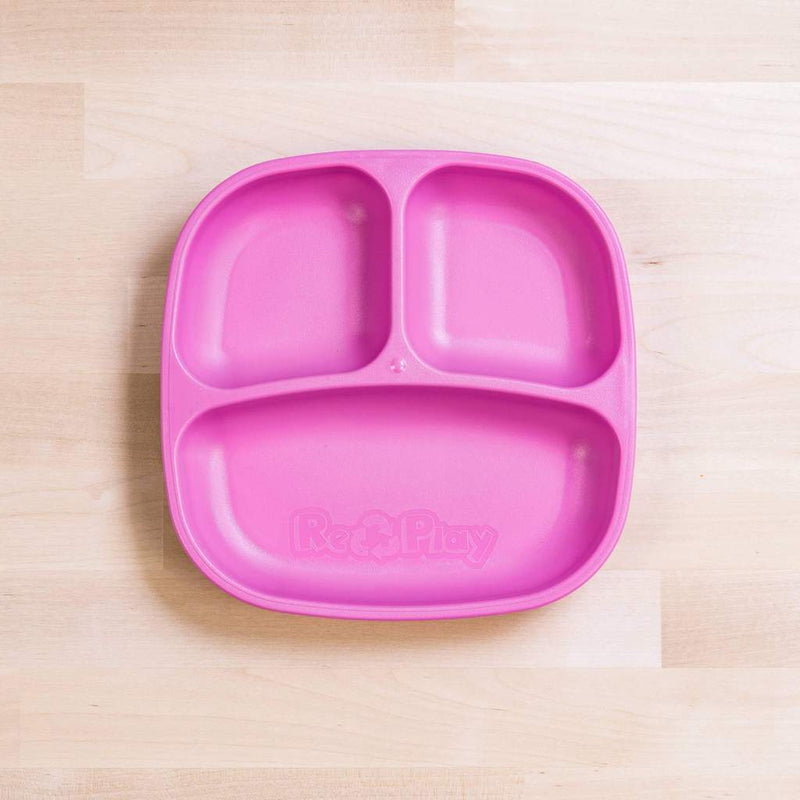 Re-Play Recycled Dinnerware Divided Plate Pink Divided Plate