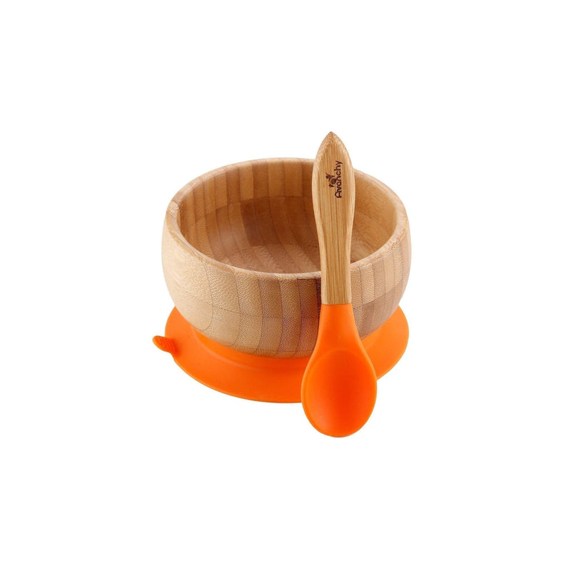 Avanchy - Bamboo Baby Bowl with Spoon Orange