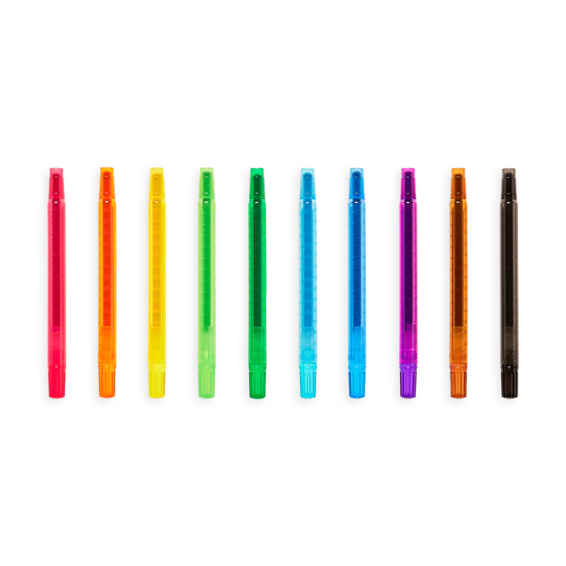 Ooly - Yummy Yummy Scented Twist Up Crayons--Set of 10