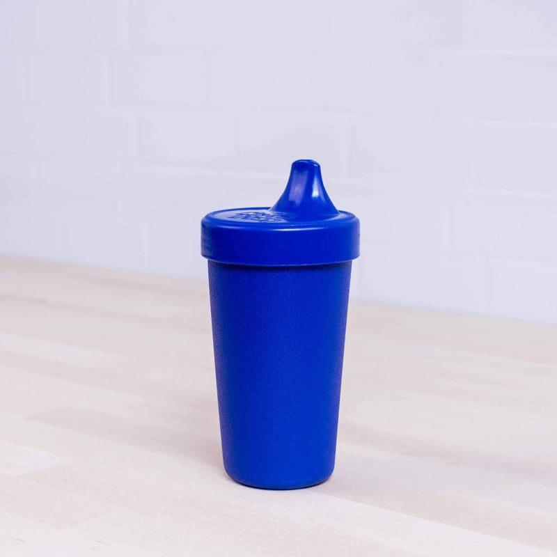 Re-Play Recycled Dinnerware No Spill Sippy Cup Navy 10 oz No Spill Sippy Cup
