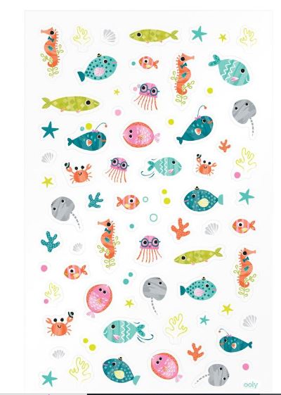 Ooly Itsy Bitsy Stickers --Ocean Buddies