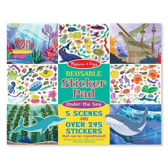 Melissa and Doug - Reusable Sticker Pad--Under the Sea