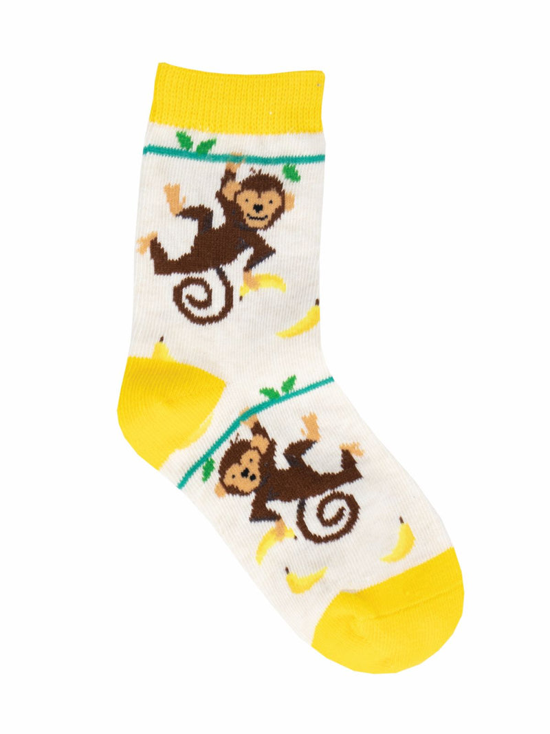 SockSmith Socks Lil Monkey--Ivory Heather