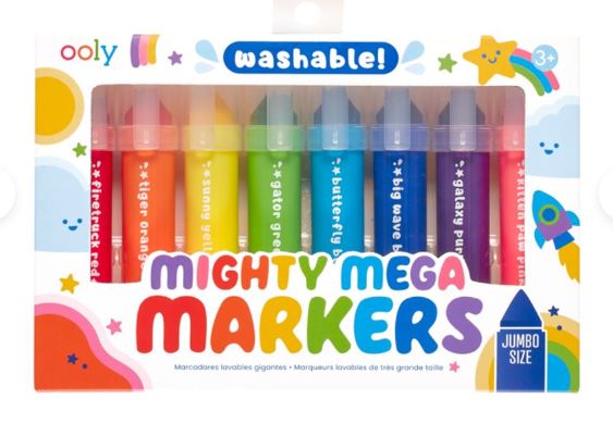 Ooly Markers Mighty Mega Markers--Set of 8