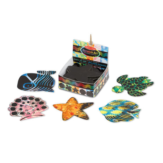 Melissa and Doug - Scratch Art Ocean Mini Notes