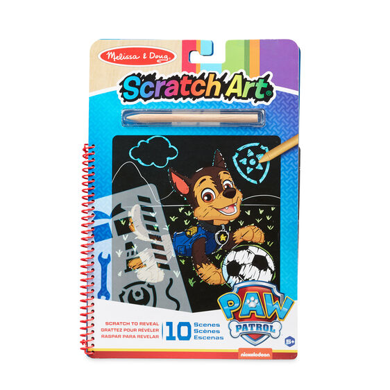 Melissa and Doug - Paw Patrol Scratch Art Pad Chase