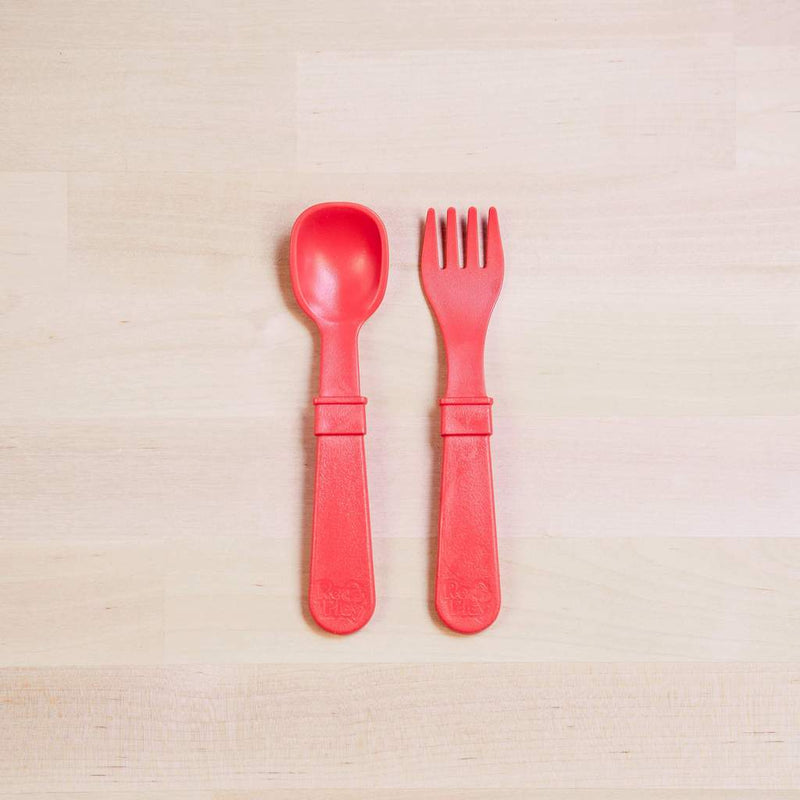 Re-Play Recycled Dinnerware Utensil Pair Red Set of Utensils
