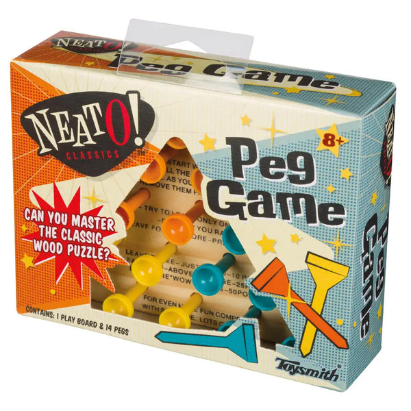 Toysmith - Neato! Classic Wooden Peg Game Travel Size