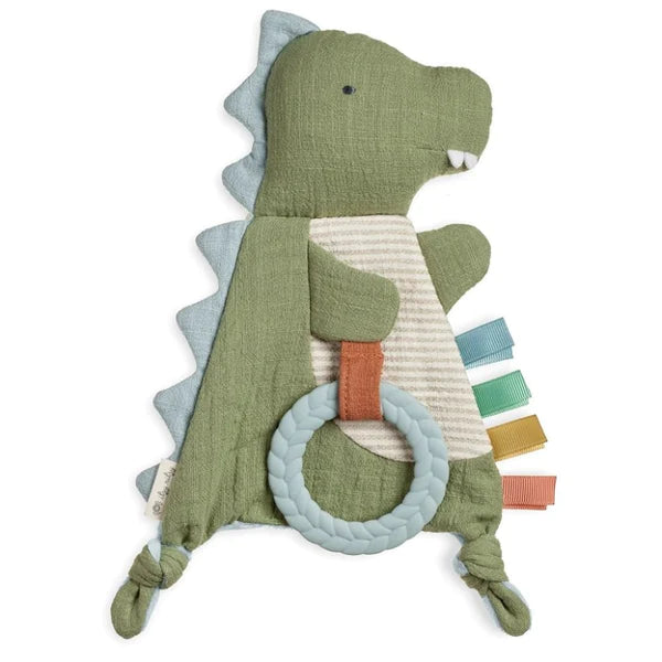 Itzy Ritzy - Bitzy Crinkle Sensory Toy with Teether--Dinosaur