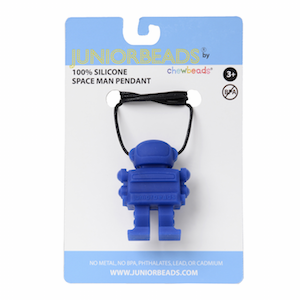 Chewbeads - Juniorbeads Spaceman Necklace--Blue