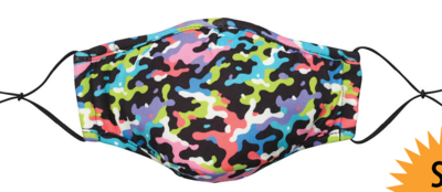 Snoozies Face Mask Face Mask w/filters Multi Camo