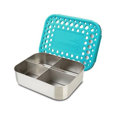 Bentology LunchBots Quad Bento Box Aqua