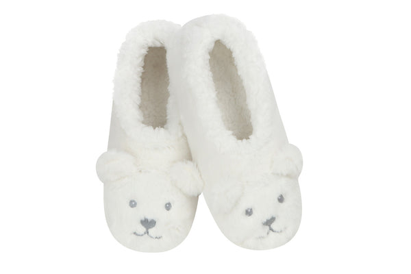 Snoozies - Slippers Polar Bear
