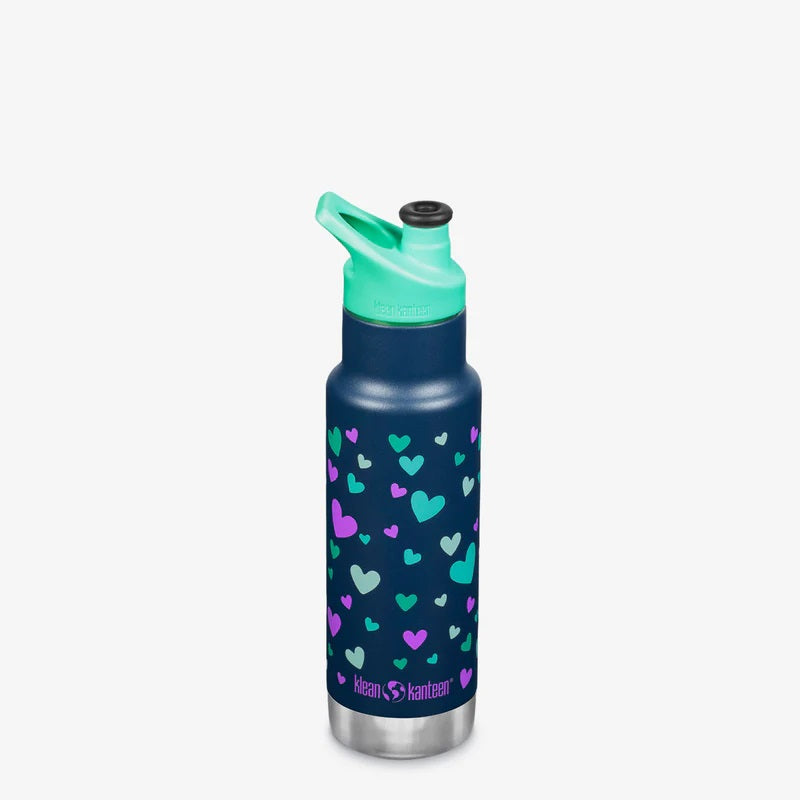 Klean Kanteen - KK 12 oz Insulated Navy Hearts