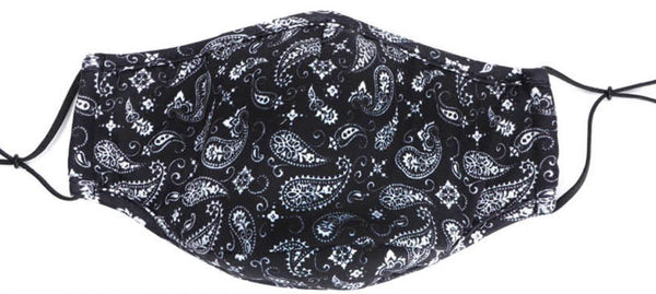 Snoozies Adult Mask/Face Covering Black Bandana Size Adult - Childish Things Consignment Boutique