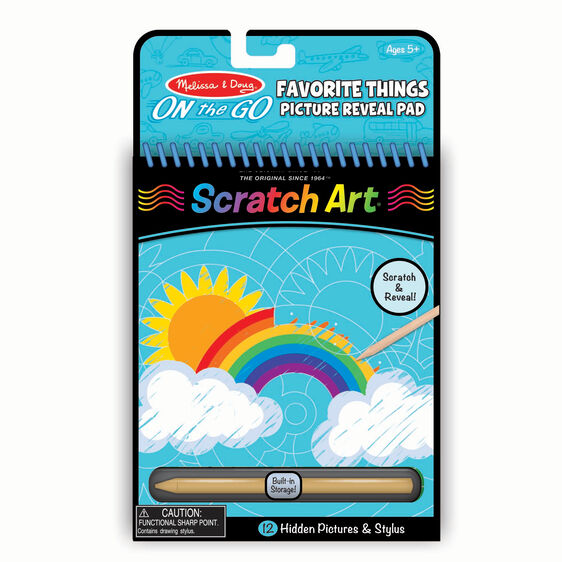 Melissa and Doug - Favorite Things Hidden Picture Scratch Art Pad