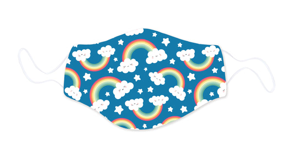 Snoozies Face Mask Face Mask w/filters Rainbow/Cloud