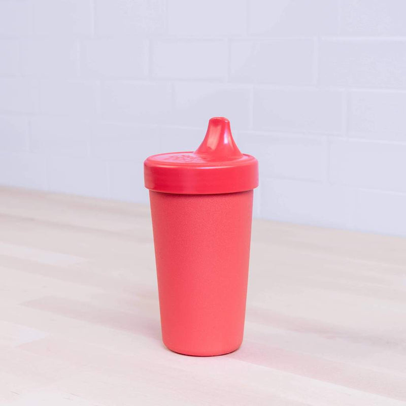 Re-Play Recycled Dinnerware No Spill Sippy Cup Red 10 oz No Spill Sippy Cup