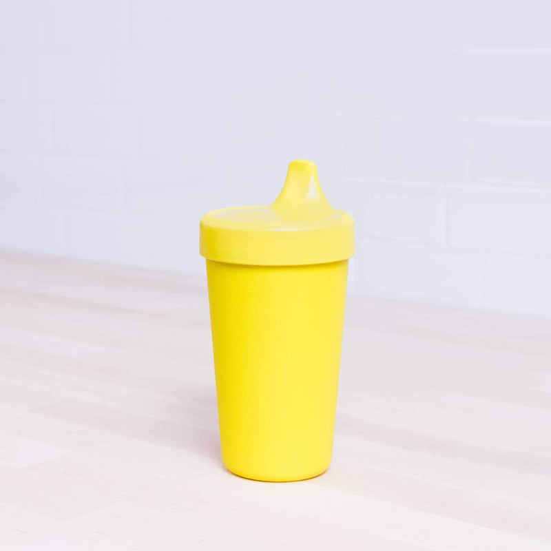 Re-Play Recycled Dinnerware No Spill Sippy Cup Yellow 10 oz No Spill Sippy Cup