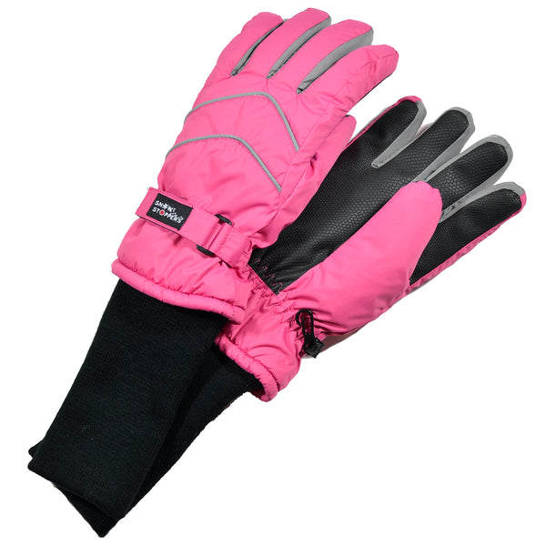 Snow Stoppers Gloves Ski and Snowboard Gloves w/long cuff Fuchsia