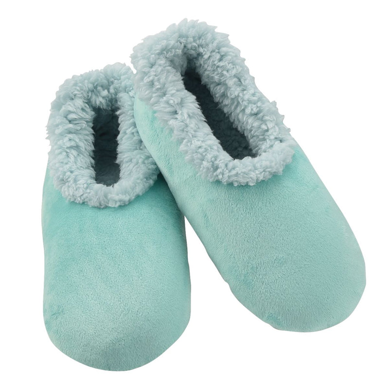 Snoozies Slippers Super Soft Plush Slippers Green