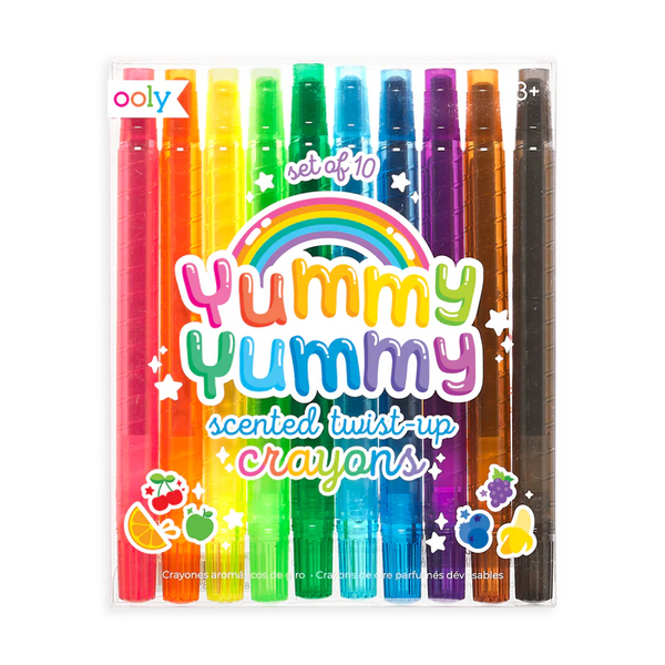 Ooly - Yummy Yummy Scented Twist Up Crayons--Set of 10