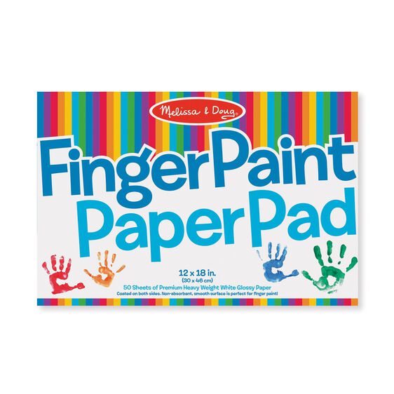 Melissa and Doug - Finger Paint Paper Pad 12" X 18"