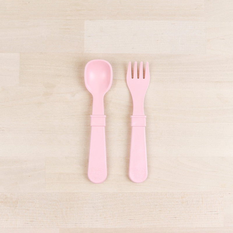 Re-Play Recycled Dinnerware Utensil Pair Ice Pink Set of Utensils