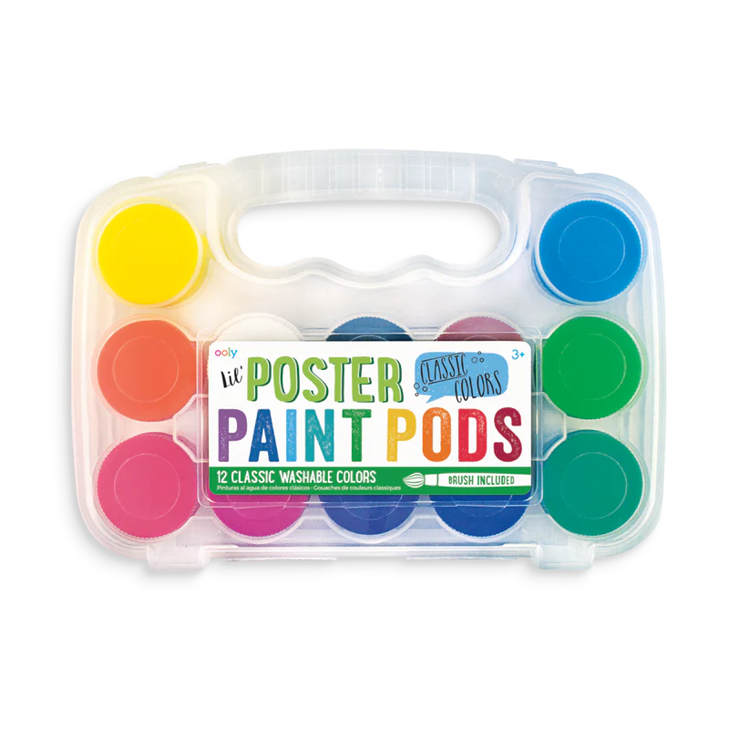 Ooly - Lil' Paint Pods Poster Paints-12 Colors