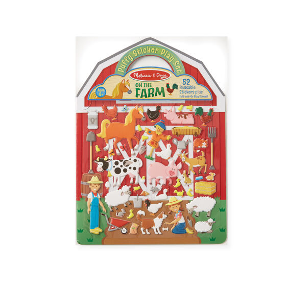 Melissa and Doug - Puffy Stickers-Farm