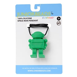 Chewbeads Juniorbeads Spaceman Pendant Green - Childish Things Consignment Boutique