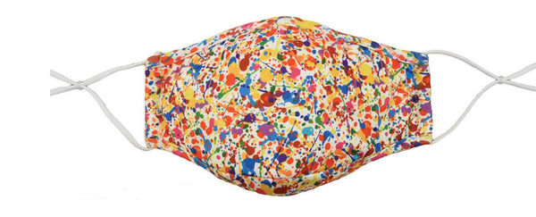 Snoozies Adult Mask/Face Covering Paint Splatter Size Adult - Childish Things Consignment Boutique
